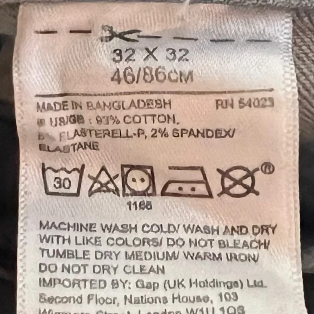 Banana Republic Mens Gray Wash Slim Stretch Jeans 32x32 Cotton Blend